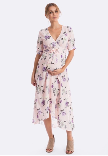 Buy Maive Bo Harlow Maternity Dress In Dusty Rose Zalora Hk