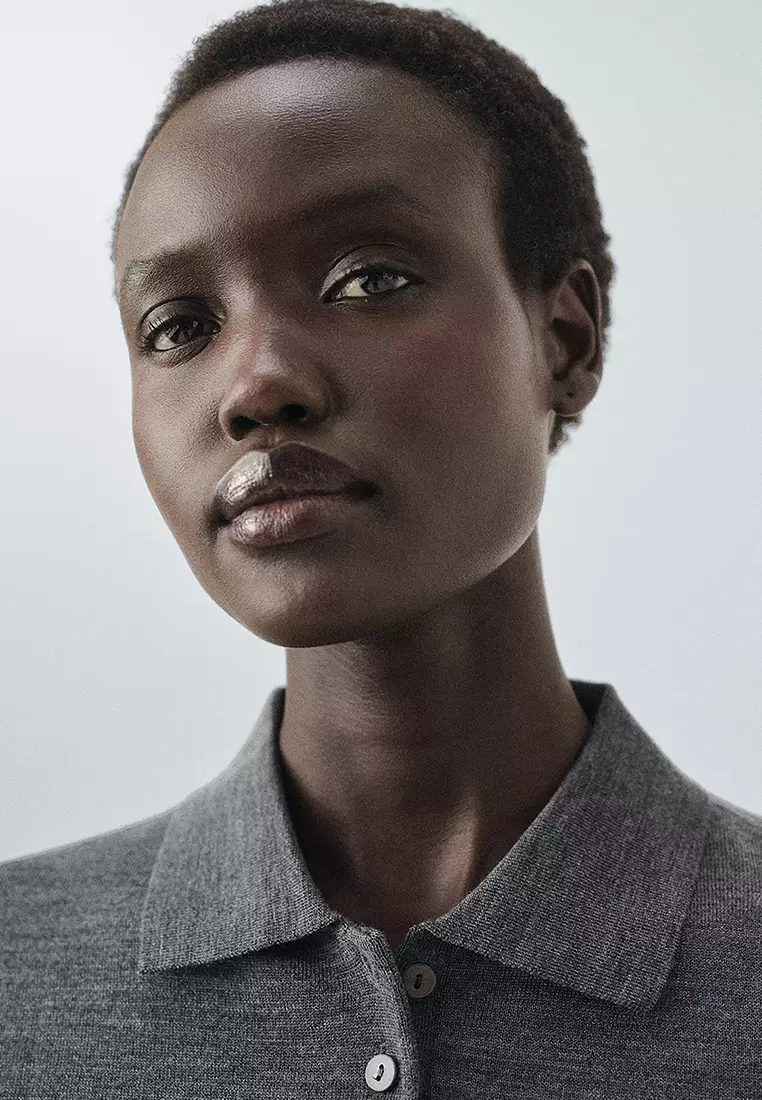 100% Wool Polo-Neck Sweater