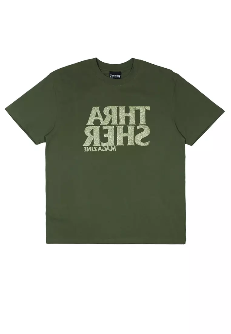 Olive thrasher outlet shirt