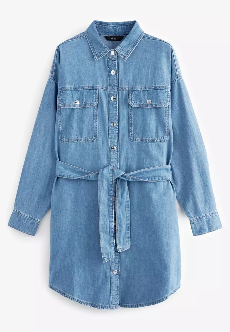 Next denim shirt dress online