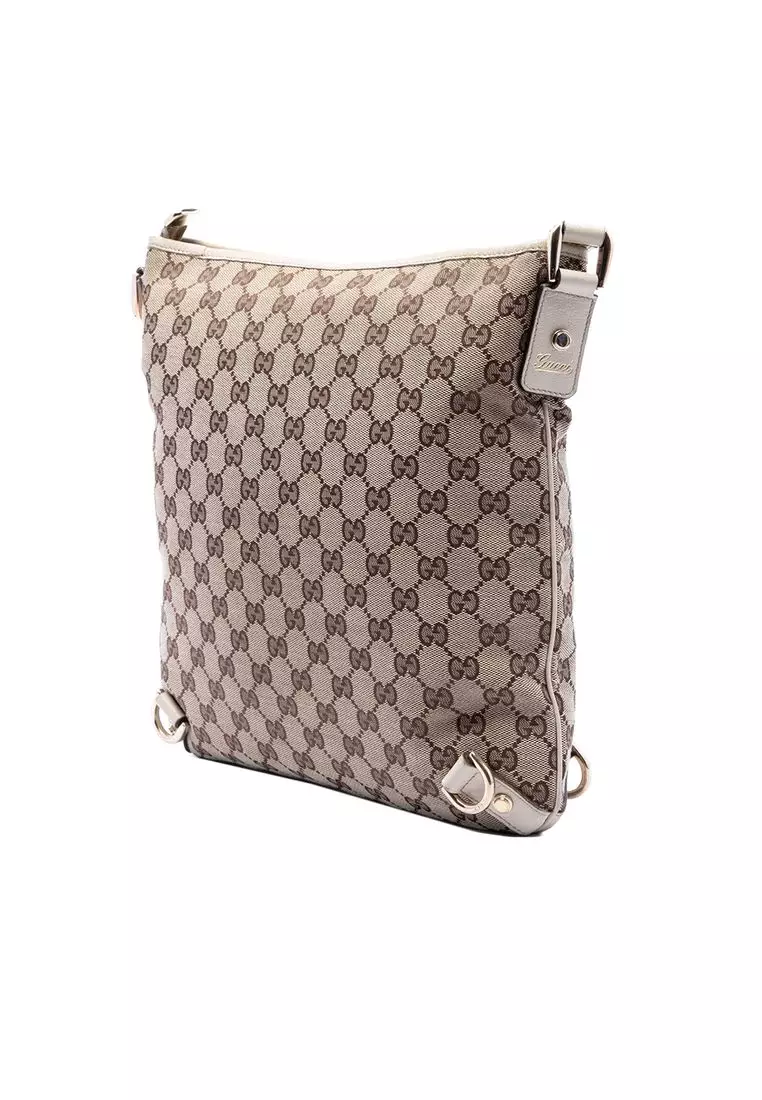 Pre-Loved Gucci Gg Canvas Abbey D Ring Crossbody