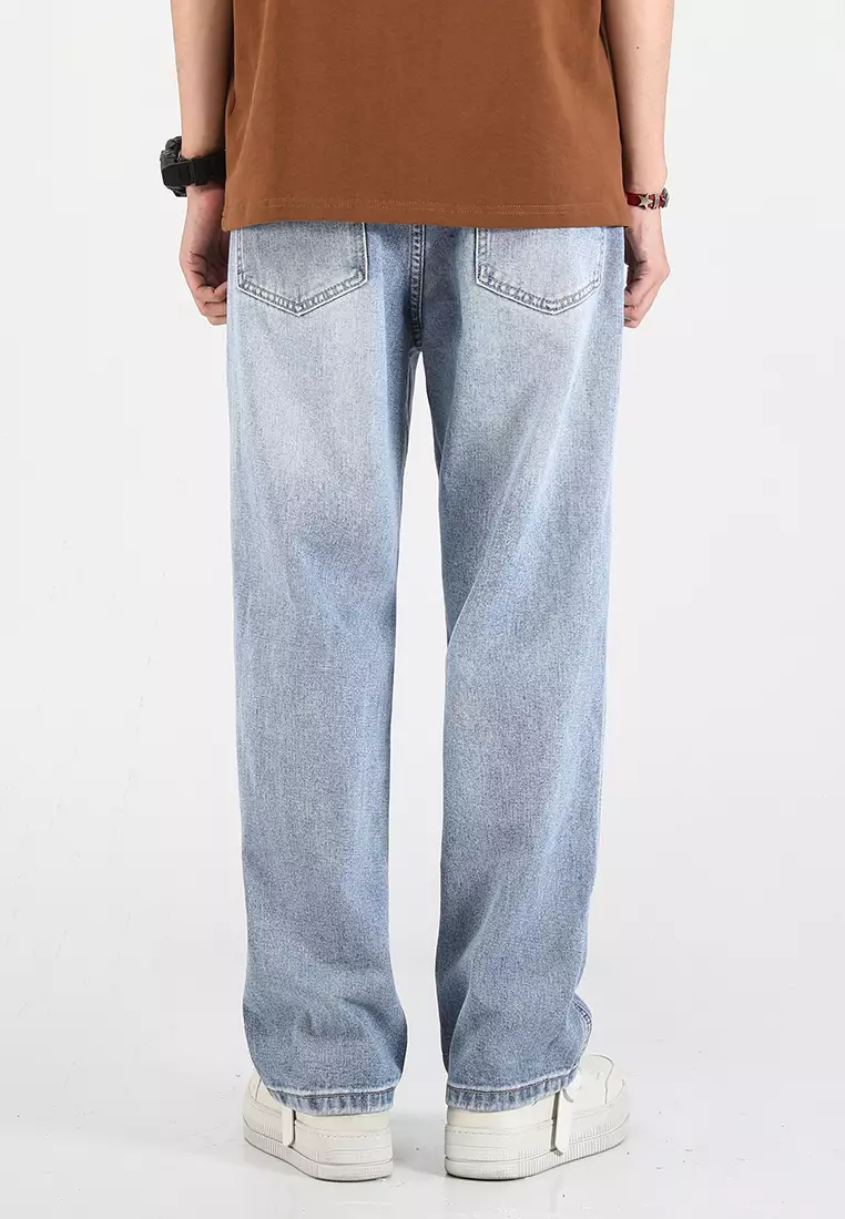 High Street Straight Washed Jeans AY-mjG63