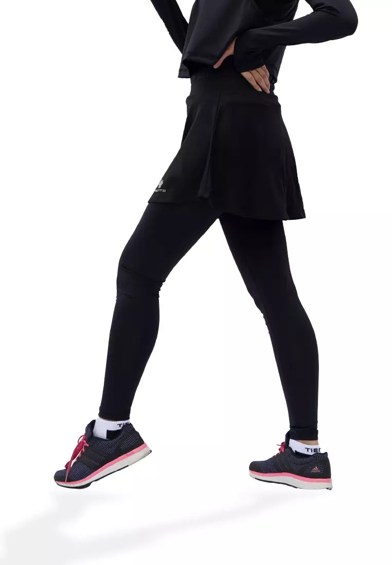 Jual Tiento Tiento Rok Dry Fit Celana Legging Panjang 2in1 Wanita ...