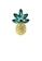 Glamorousky green Fashion Bright Plated Gold Pineapple Brooch with Cubic Zirconia 4296CACF46BE76GS_1
