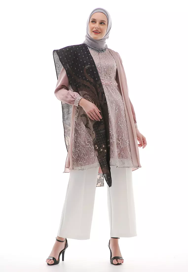 Yuvika Tunik Couple Long Sleeve Atasan Premium Quality - Brownie