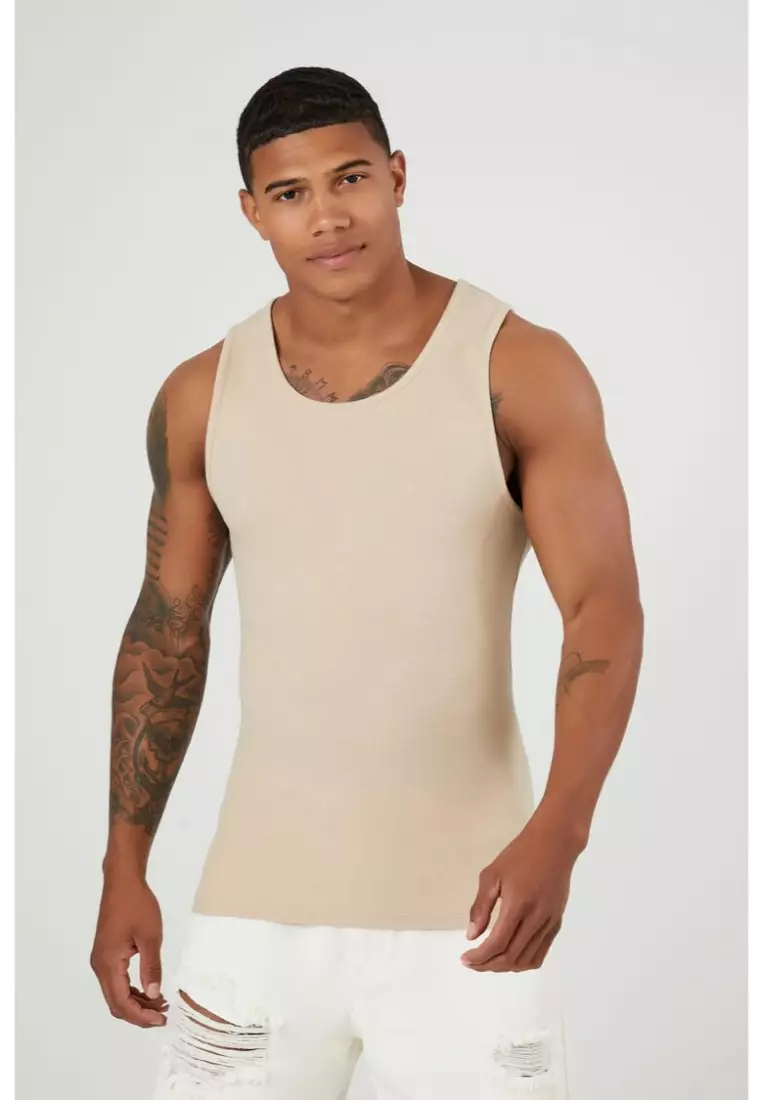 Buy FOREVER 21 Ribbed Knit Fitted Tank Top 2023 Online ZALORA Philippines