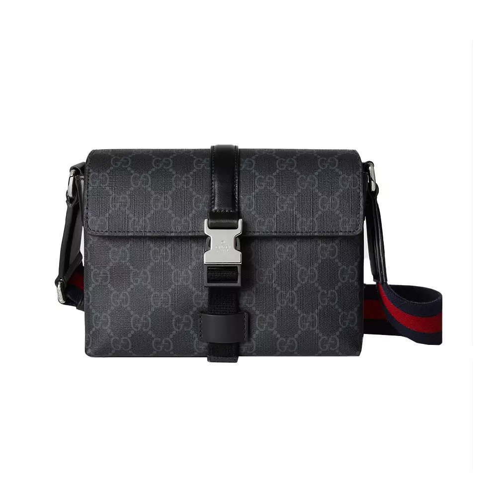 Jual Gucci GG Supreme Canvas Super Mini Messenger Bag Black