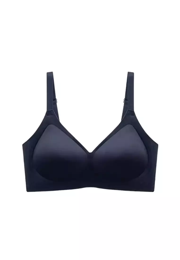Premium Blakely Seamless Wireless Padded Push Up Bra in Black