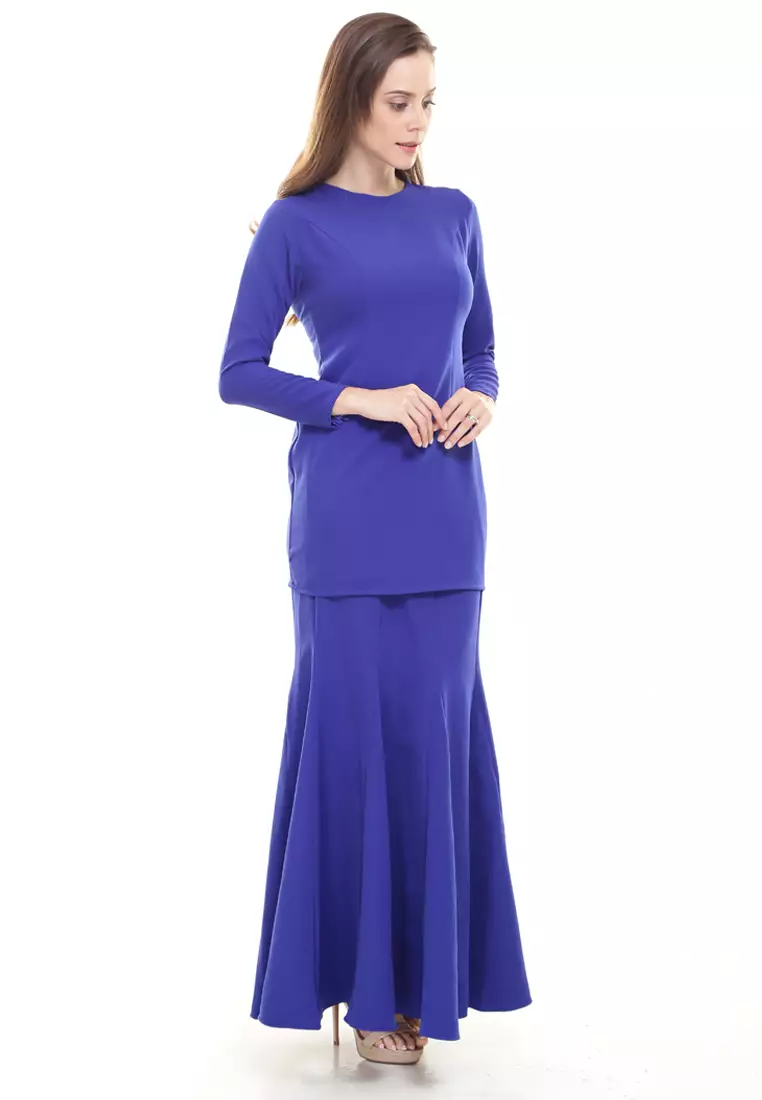 Rina Kurung in Royal Blue