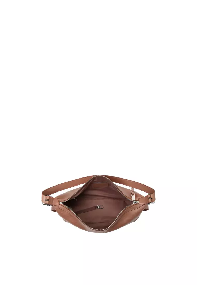 ALLEGRA Demi Hobo 單肩袋 - 復古油蠟土豆色