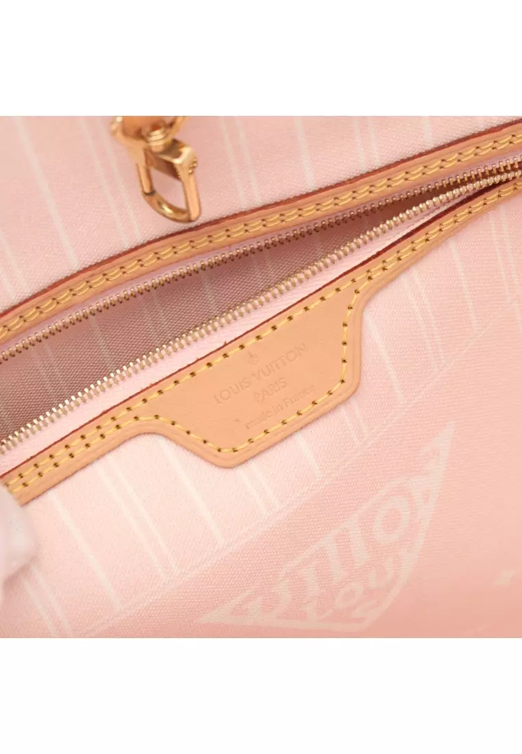 Louis Vuitton Neverfull MM shoulder bag monogram rose ballerine