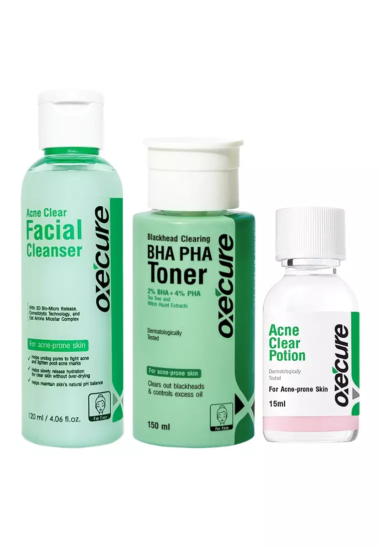 Buy Oxecure OXECURE Advanced Active Acne Busters Set (Cleanser, Toner