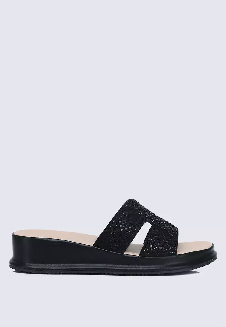 Discount on My Ballerine  shoes - SKU: My Ballerine Gentle Feet Comfy Wedges In Black