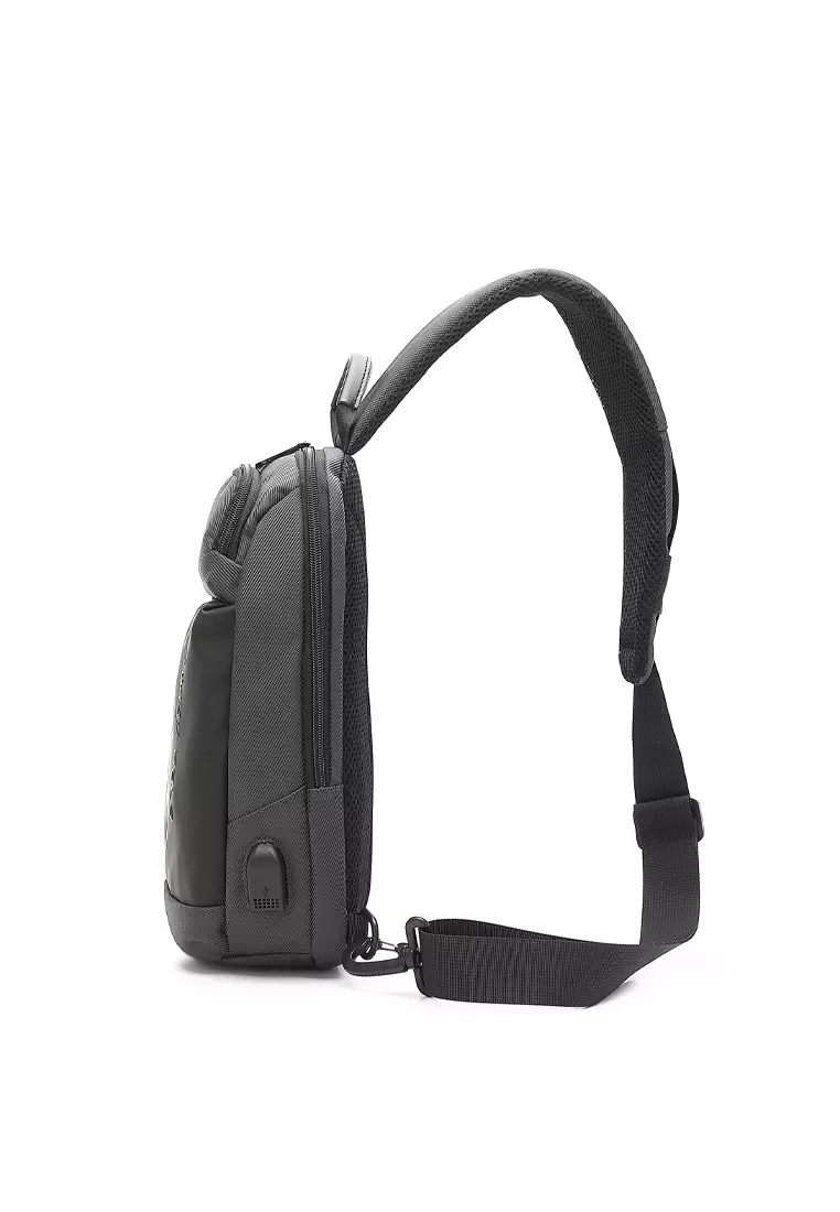 Men's Waist Bag / Belt Bag / Chest Bag - Grey