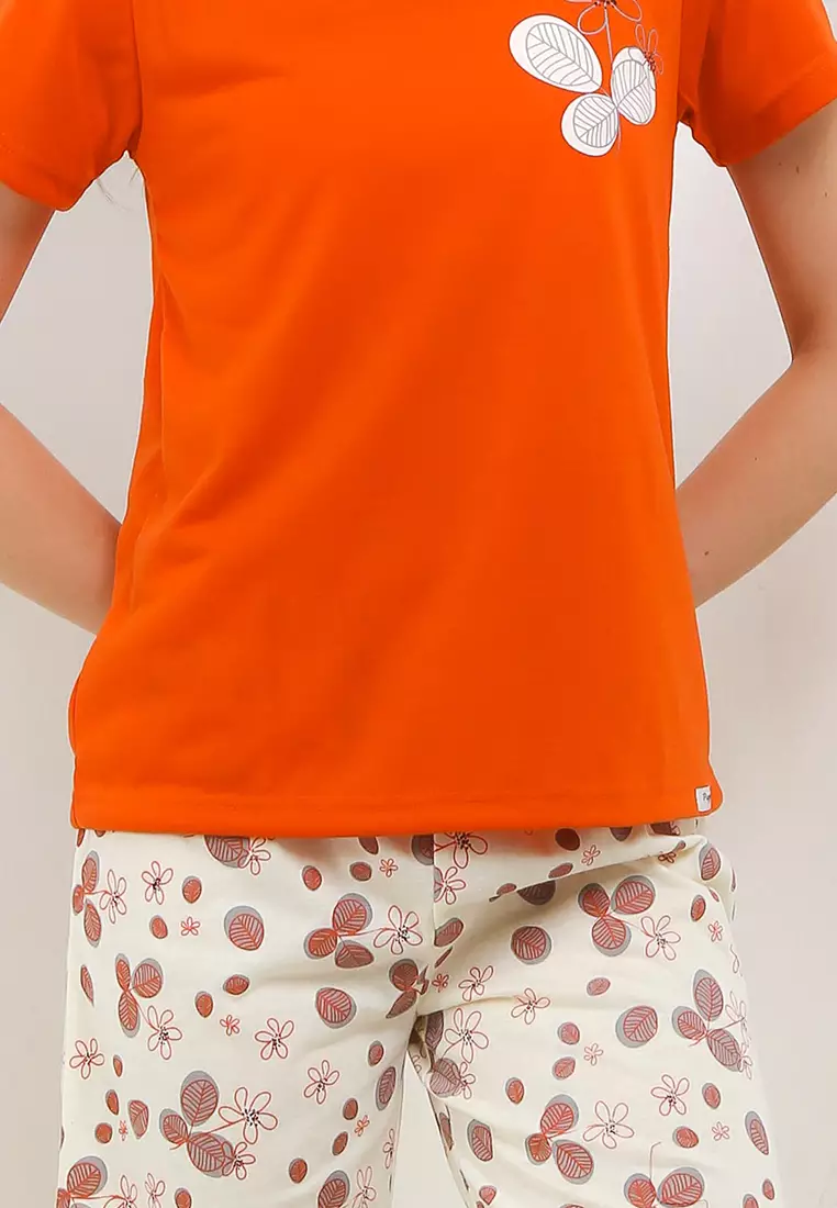 Pyjama Baju Tidur  Short Sleeve Short Pants Sleepwear