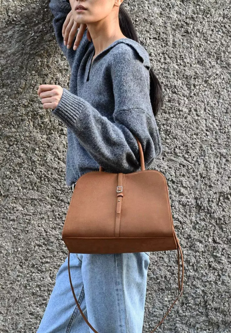 【MONOROW】BLANC LARGE SUEDE CAMEL Designer fashion, Seoul-fully created | W Concept