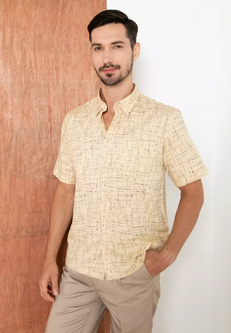 mens short sleeve linen shirts