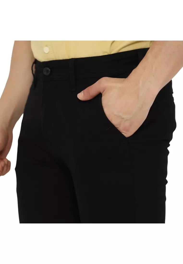 POLICE Celana Chino Panjang Cotton Premium Regular Fit Pria