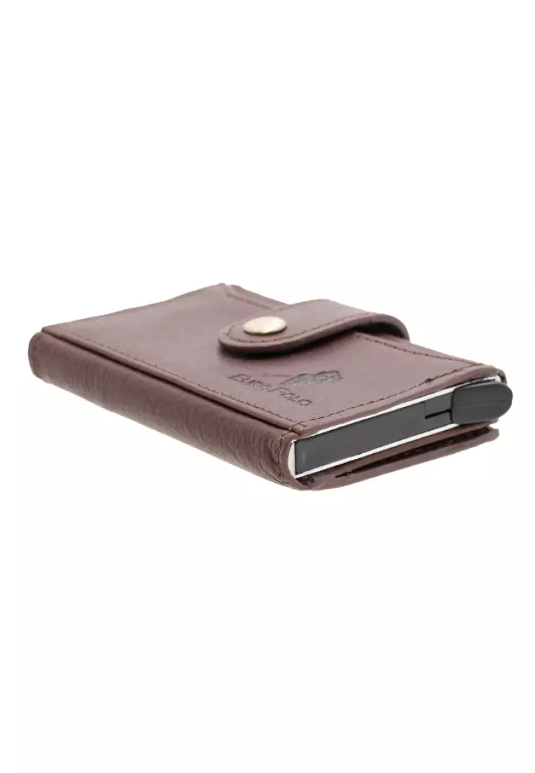 Leather Card Holder Slim Pop Up Card Case Wallet EWB 40163