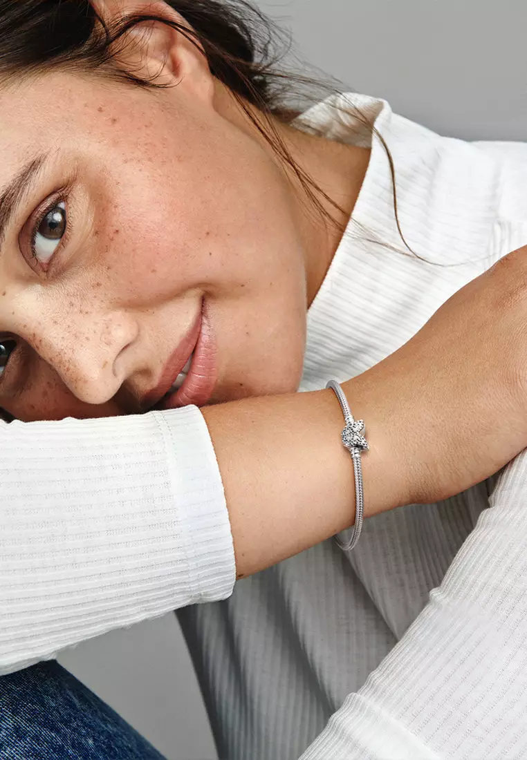Pandora Moments Butterfly Clasp Snake Chain Bracelet