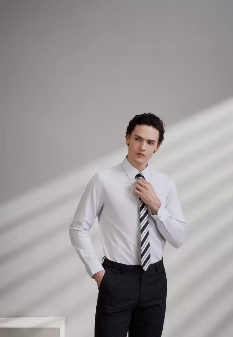 G2000 Easy Care Cotton Blend 2 Tone Shirt