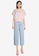 G2000 pink Extended Sleeve Blouse with Pleated Hem 3755EAA6E76D49GS_4