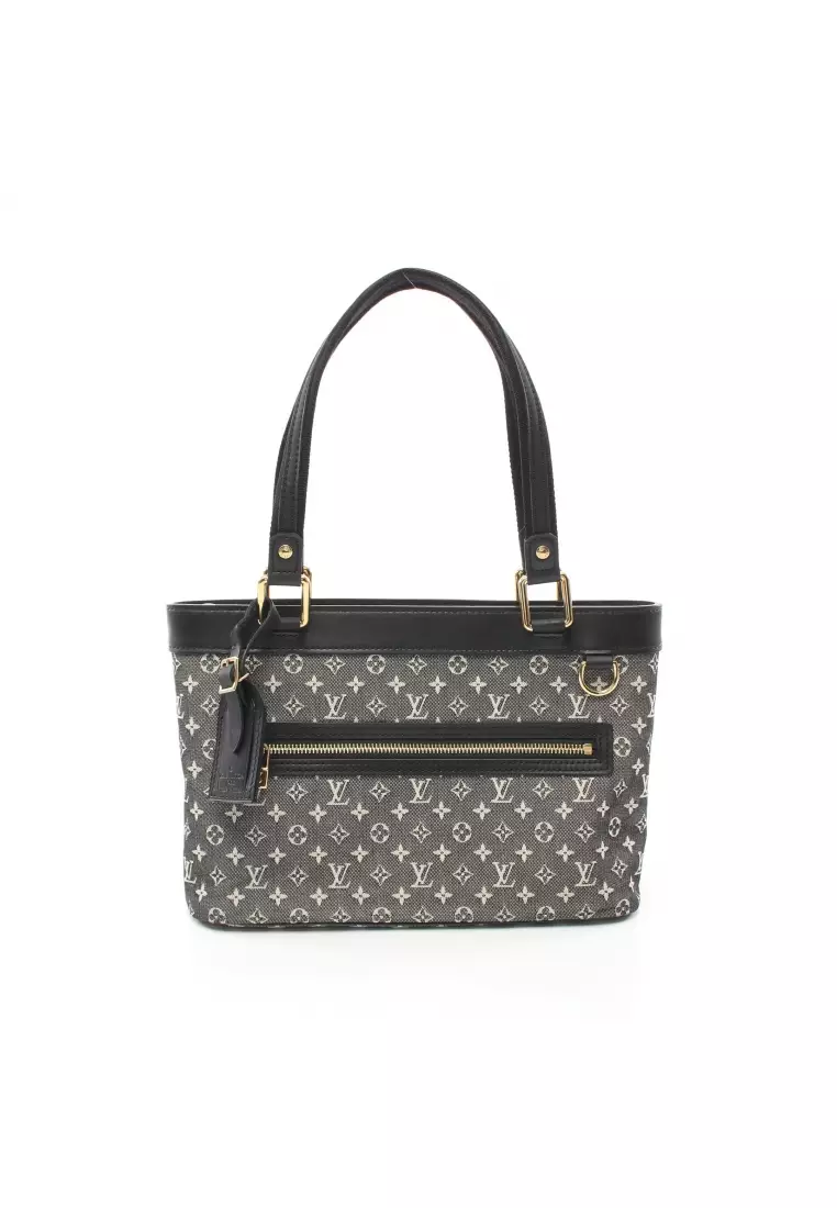 Pre-owned Louis Vuitton Fabric Tote Bag In Black