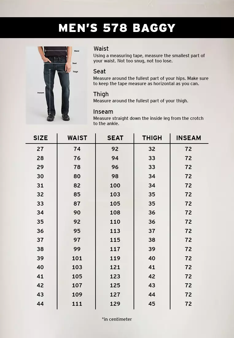 Levi's® Men’s 578™ Baggy Jeans (A4750-0114)