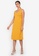 ZALORA WORK yellow Sleeveless Column Dress EA8B4AAC42D869GS_4