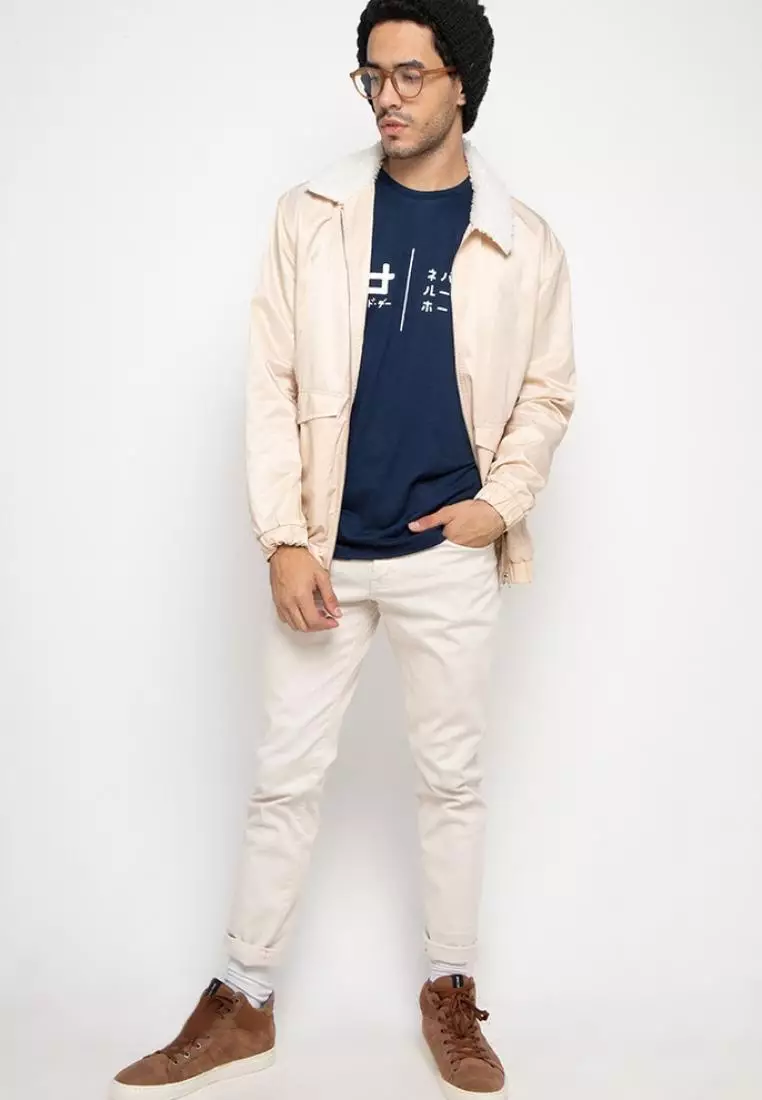 MTF68 kaos pria simple jepang dont lose hope logo navy