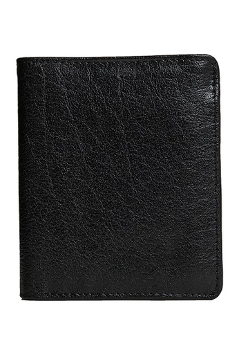 MIAJEES LEATHER black Trifold Wallet With Coin Pouch 0D5B7ACB2191F5GS_1
