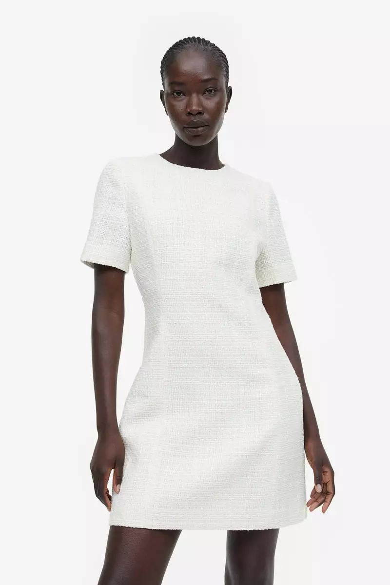 White dress cheap in h&m