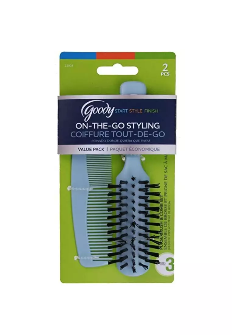Goody Styling Essentials 25003 purse brush & comb set 2ct