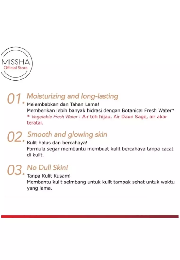 MISSHA MAGIC CUSHION MOIST UP [No.21 Light Beige] (Tanpa Refill)