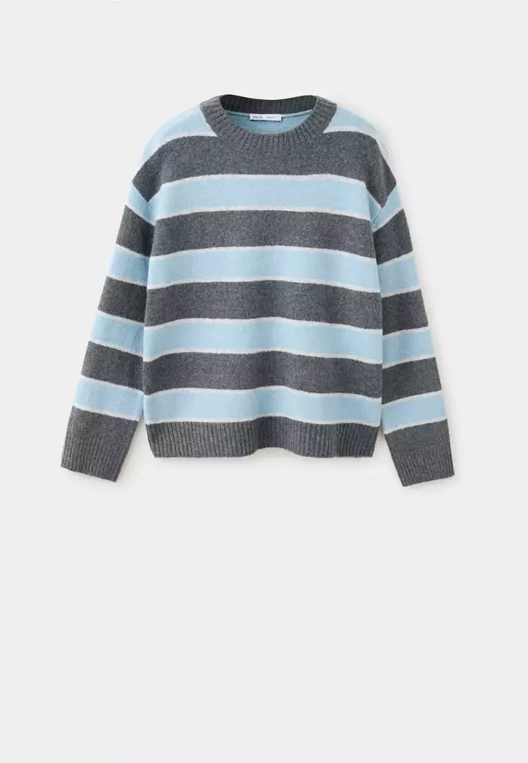 Buy Mango Round-Neck Striped Sweater 2026 Online | ZALORA Philippines