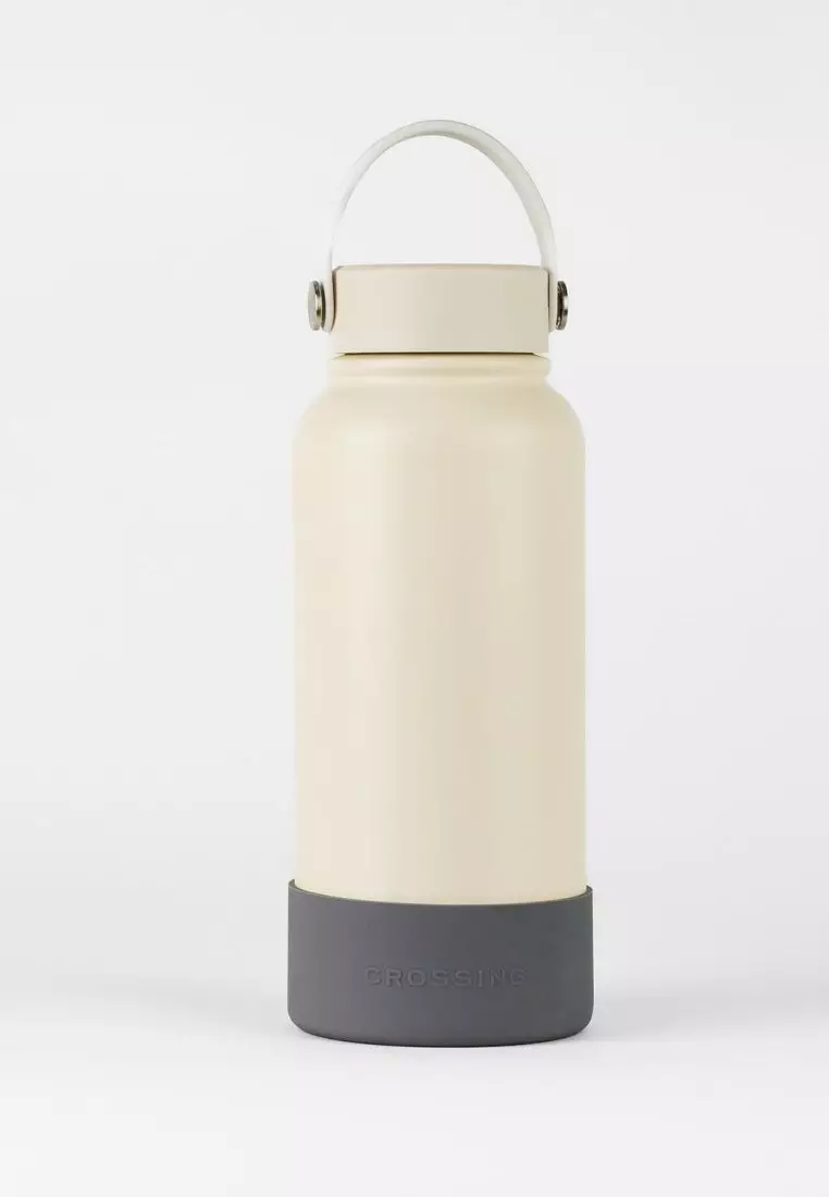 Crossing Silicone Water Bottle Boot - Fits Diameter 8-8.5cm (780ml) Blistered Pack - Gray