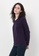nicole purple Nicole V-Neckline Long Sleeve Sweatshirt ECEDBAA3600071GS_2