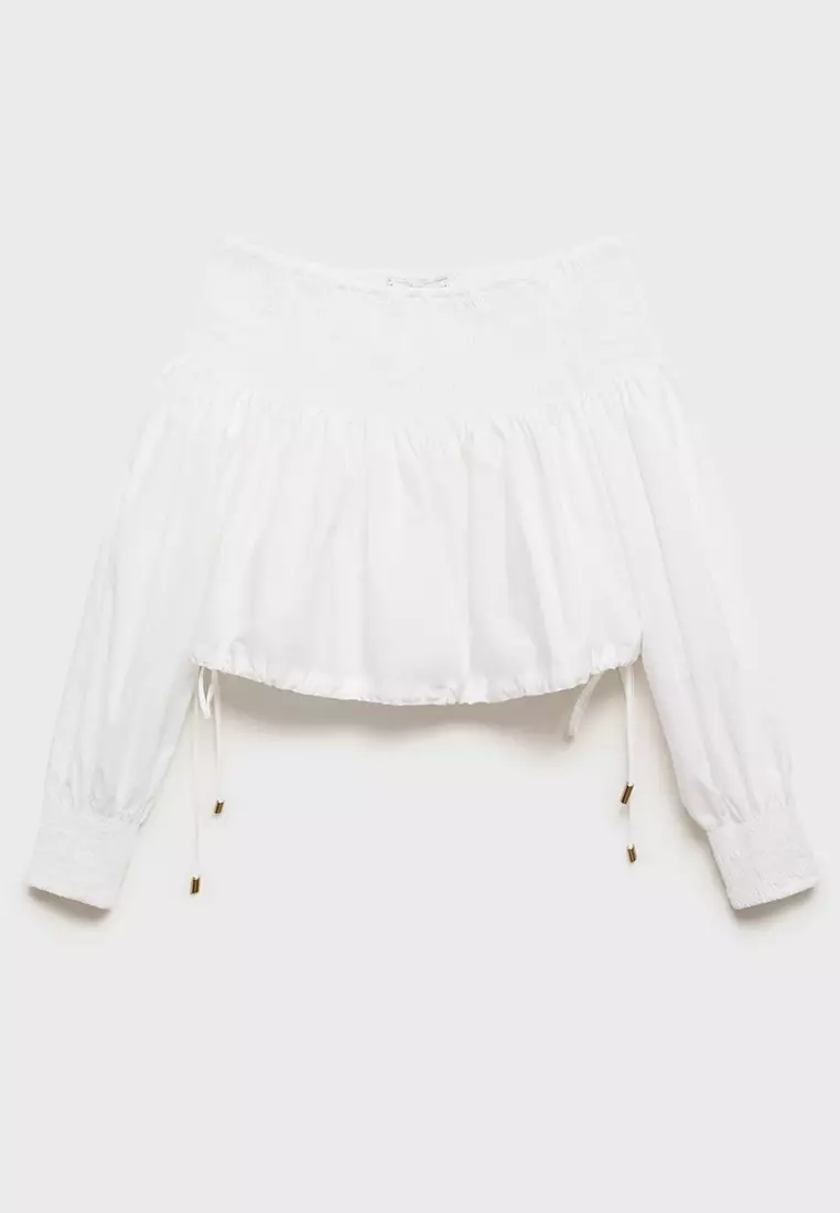 Gathered Off Shoulder Blouse
