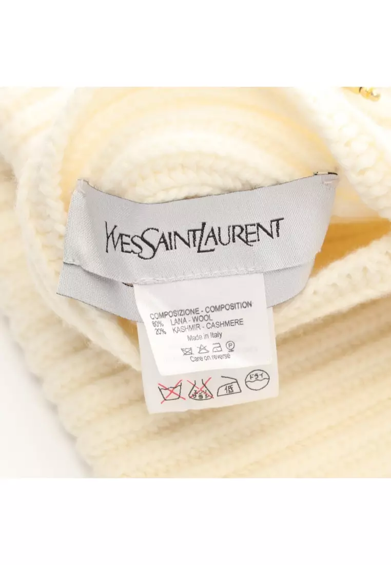 Buy Saint Laurent Paris Pre loved YVES SAINT LAURENT Scarf wool