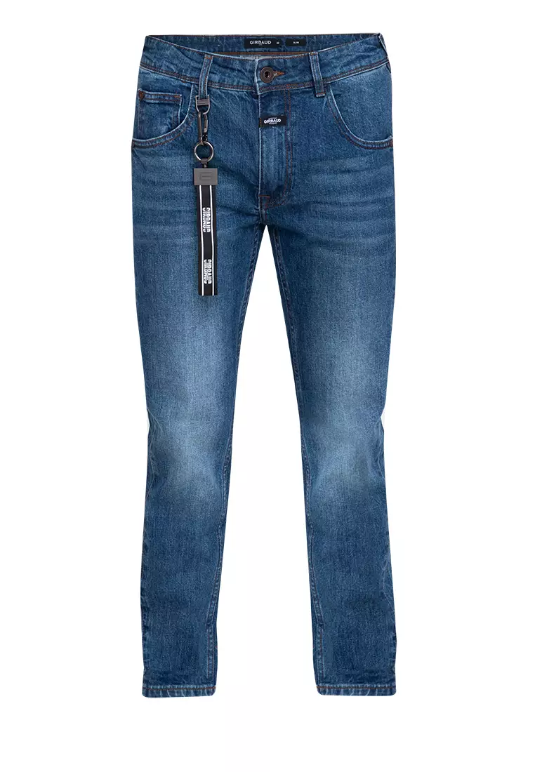 Men's Premium Dark Denim Star Butt Jeans