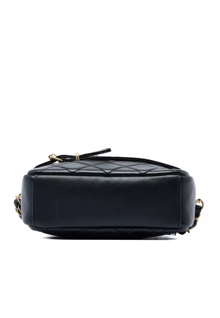 Pre-Loved Chanel Small Quilted Lambskin Buckle Camera Bag