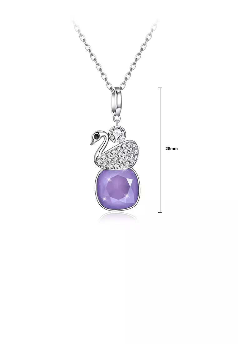 Purple crystal pendant online
