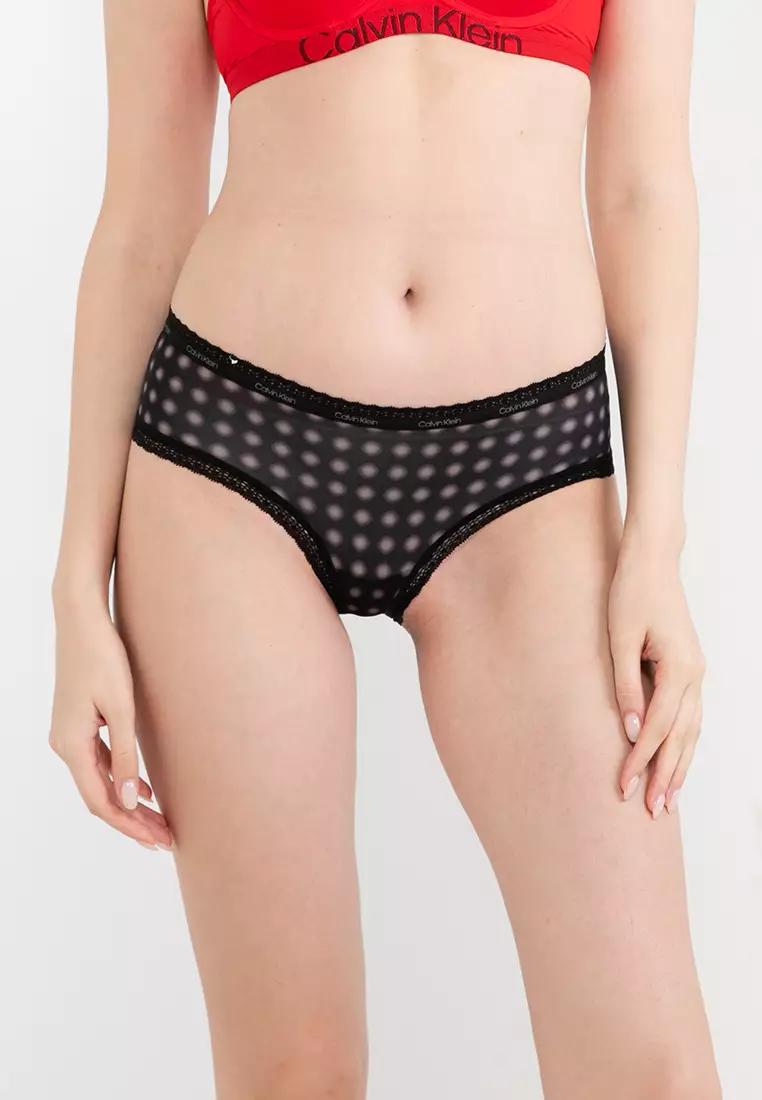 Buy Calvin Klein Hipster Panties - Calvin Klein Underwear in Blur Dots  Print/Black 2024 Online