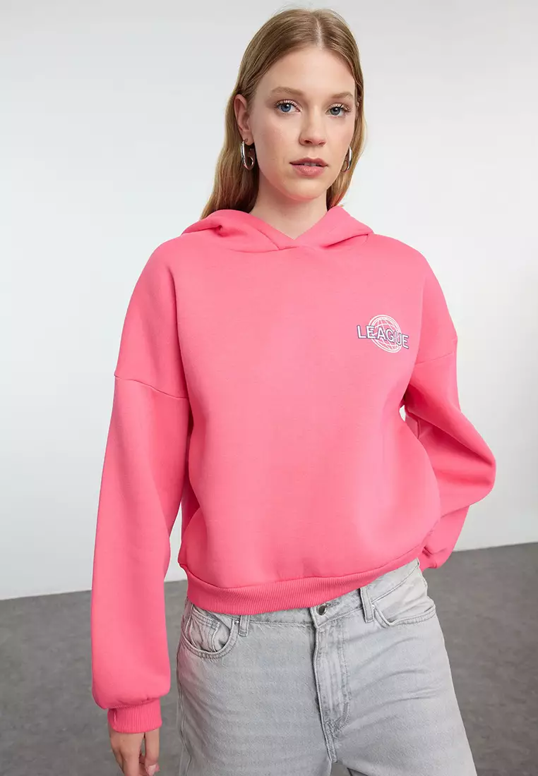 Trendyol Graphic Crop Hoodie 2025 | Buy Trendyol Online