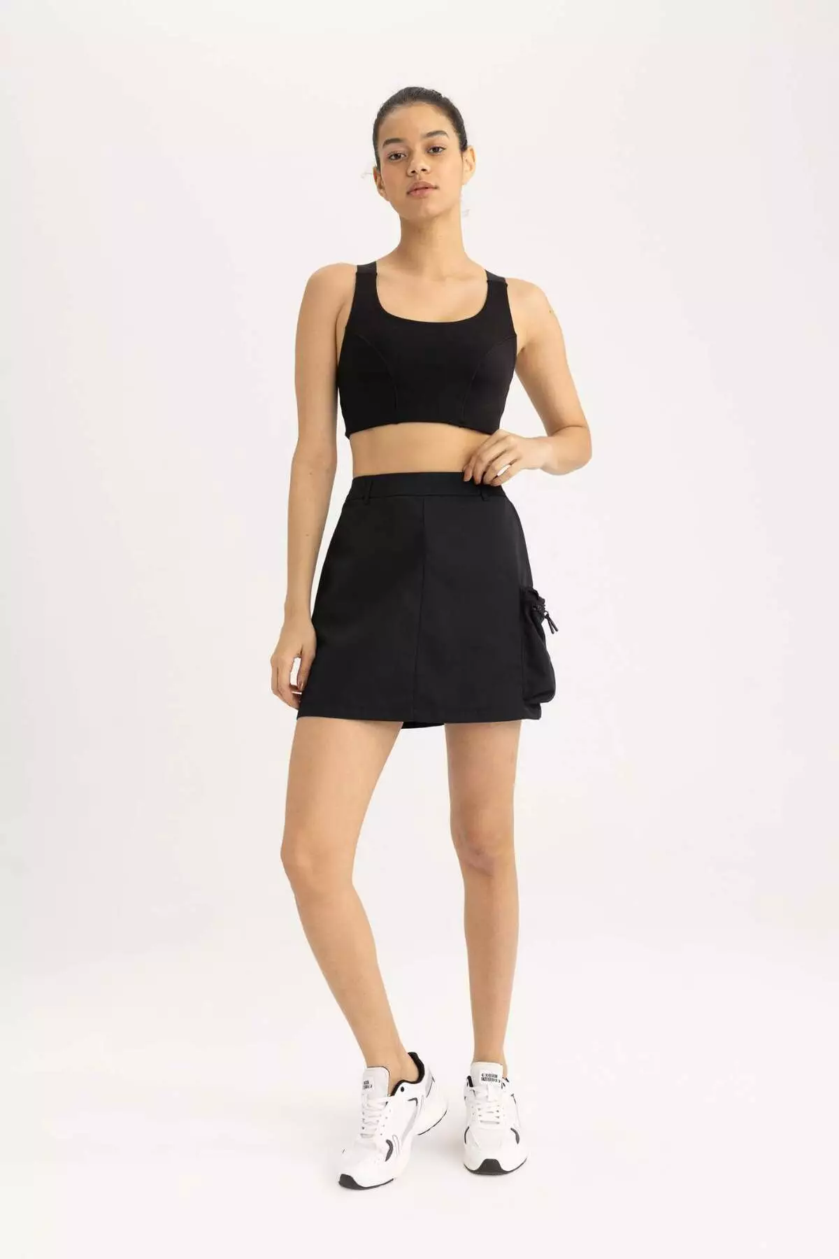 Defactofit Standard Fit Sports Mini Skirt C0502Ax24Sm