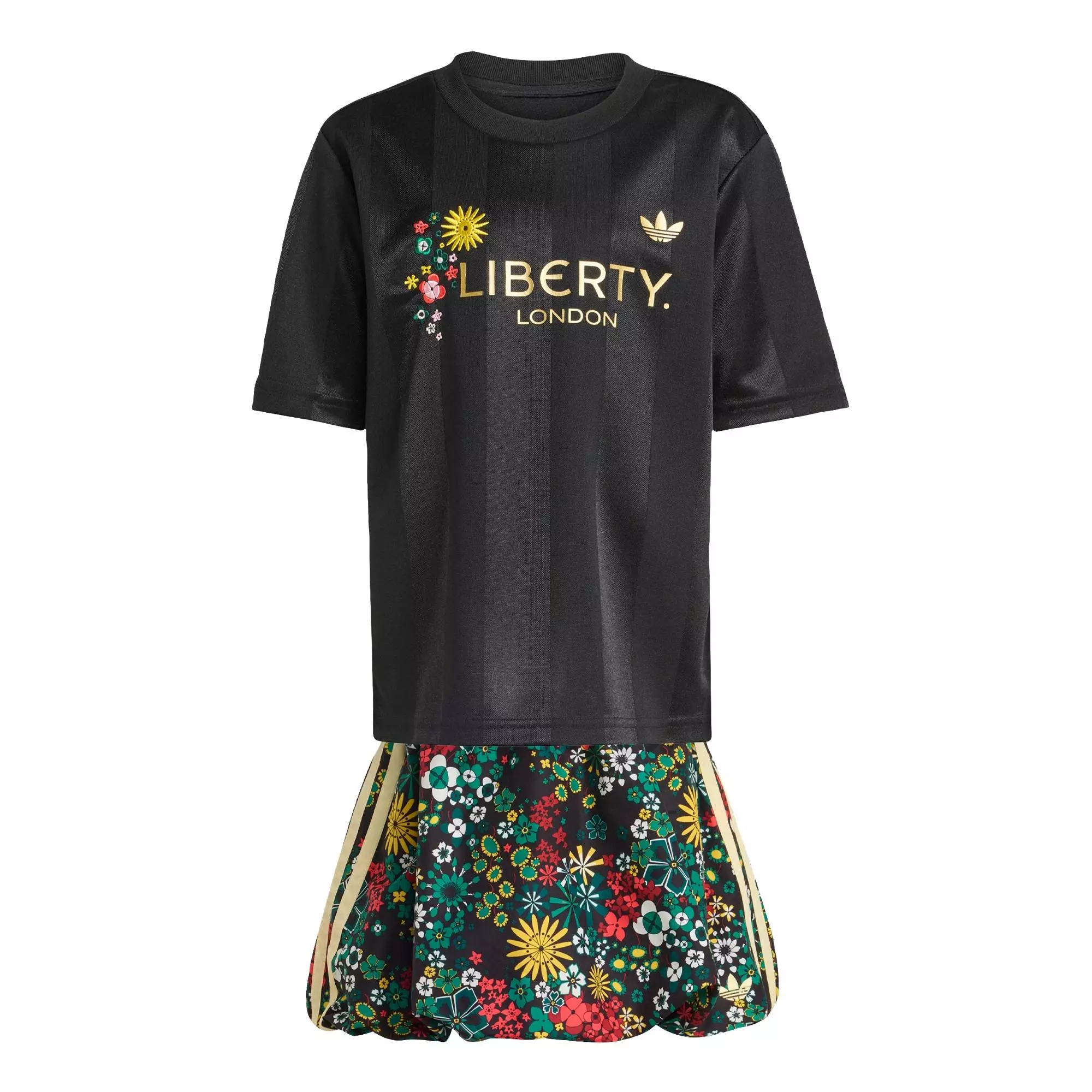 Lifestyle Originals x Liberty London SKIRT TEE SET Women Black KD3425