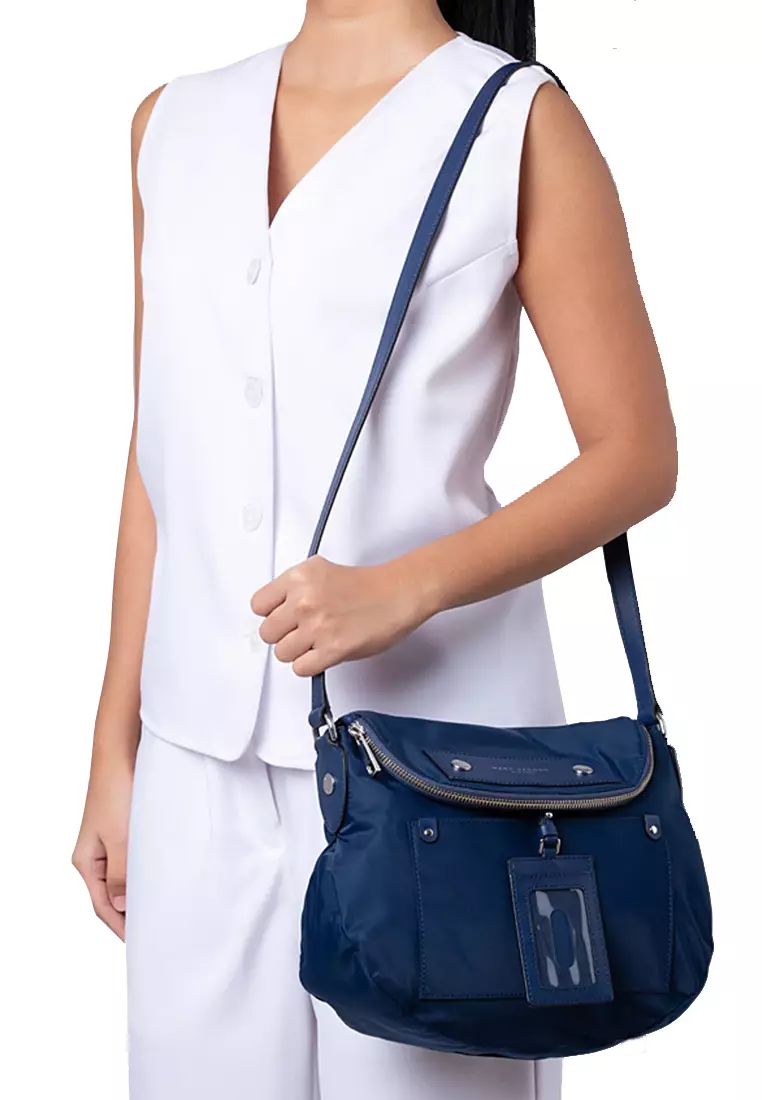 Preppy Nylon Natasha Crossbody Bag in Azure Blue M0014625