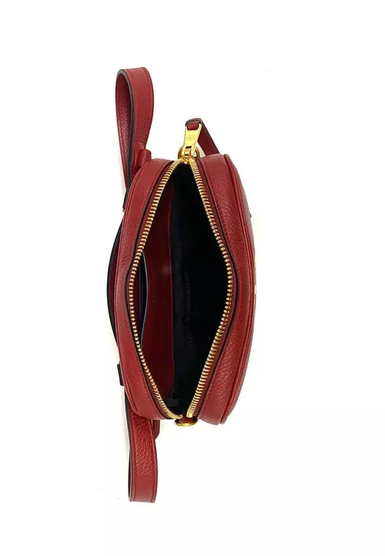 Prada 1BL007 Marsupio Vitello Daino Belt Bag Rubino