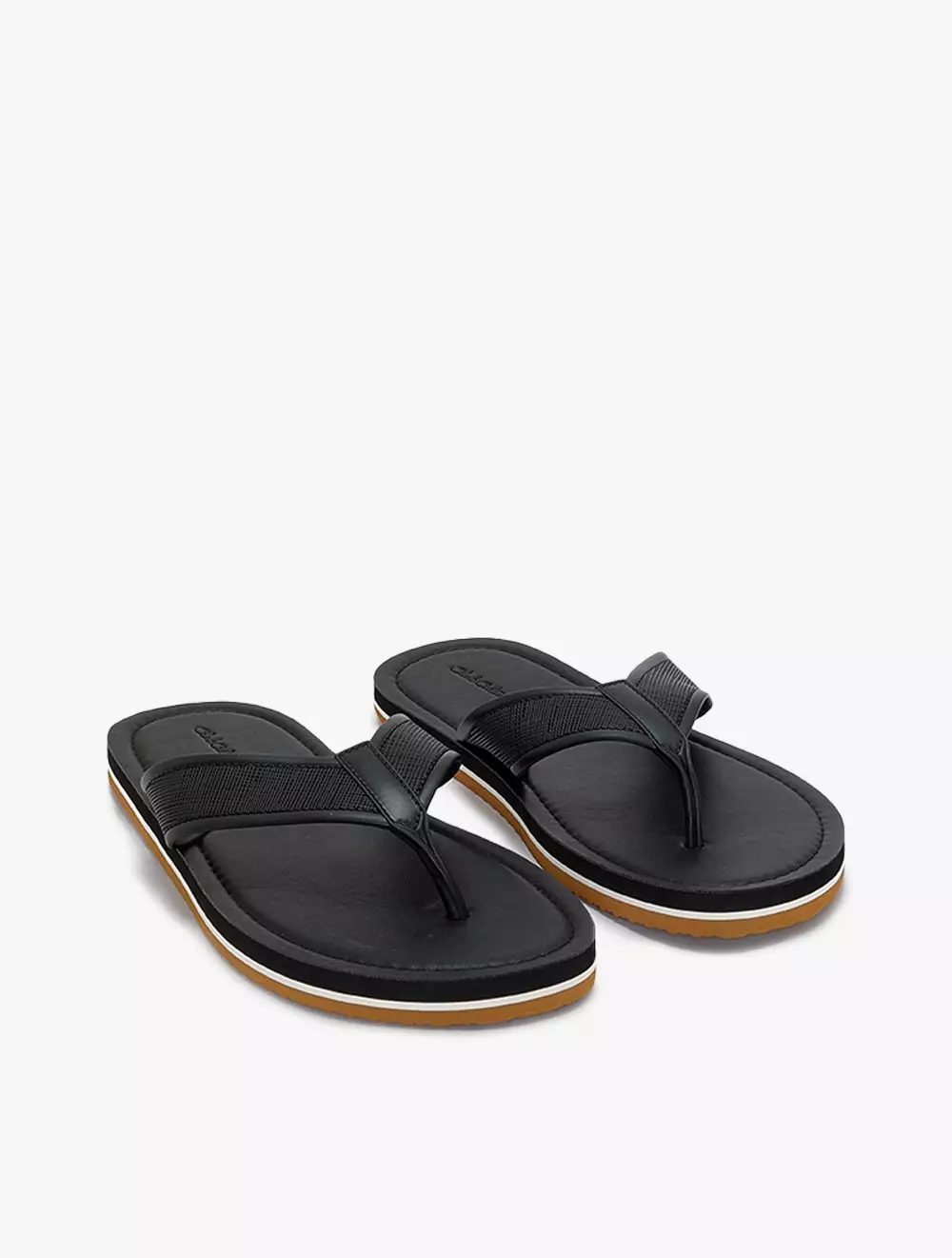 Payless Club Culture Mens Gale Thong Sandals - Black_01