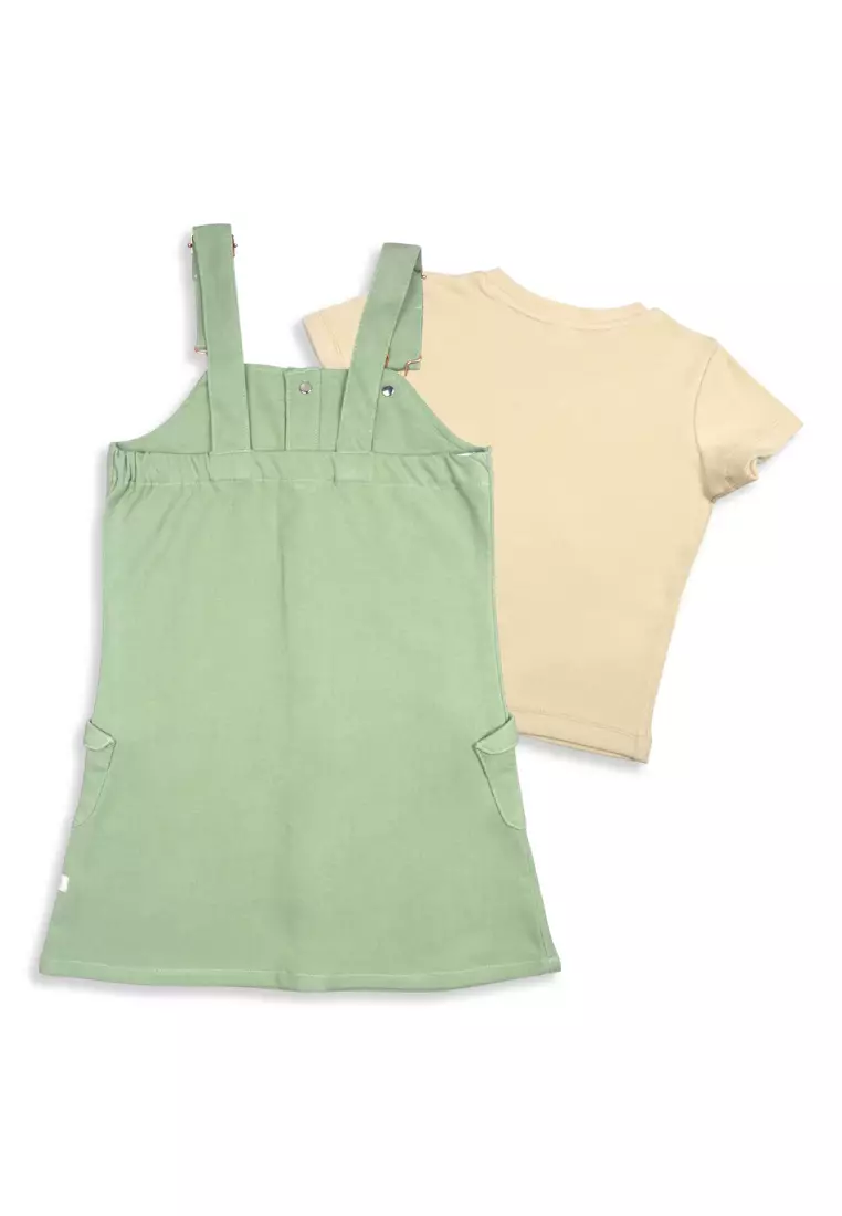 Girls Jumper Dress with Inner Blouse